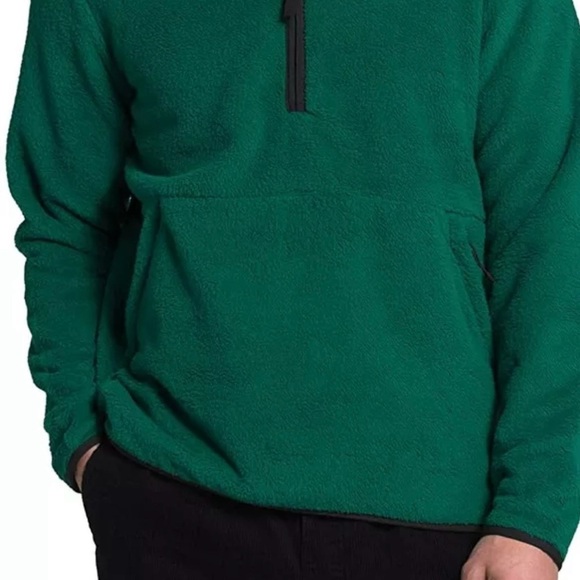 The North Face Dunraven Sherpa Fleece 1/4 Zip Jacket Coat Sz Medium Men - Picture 1 of 10